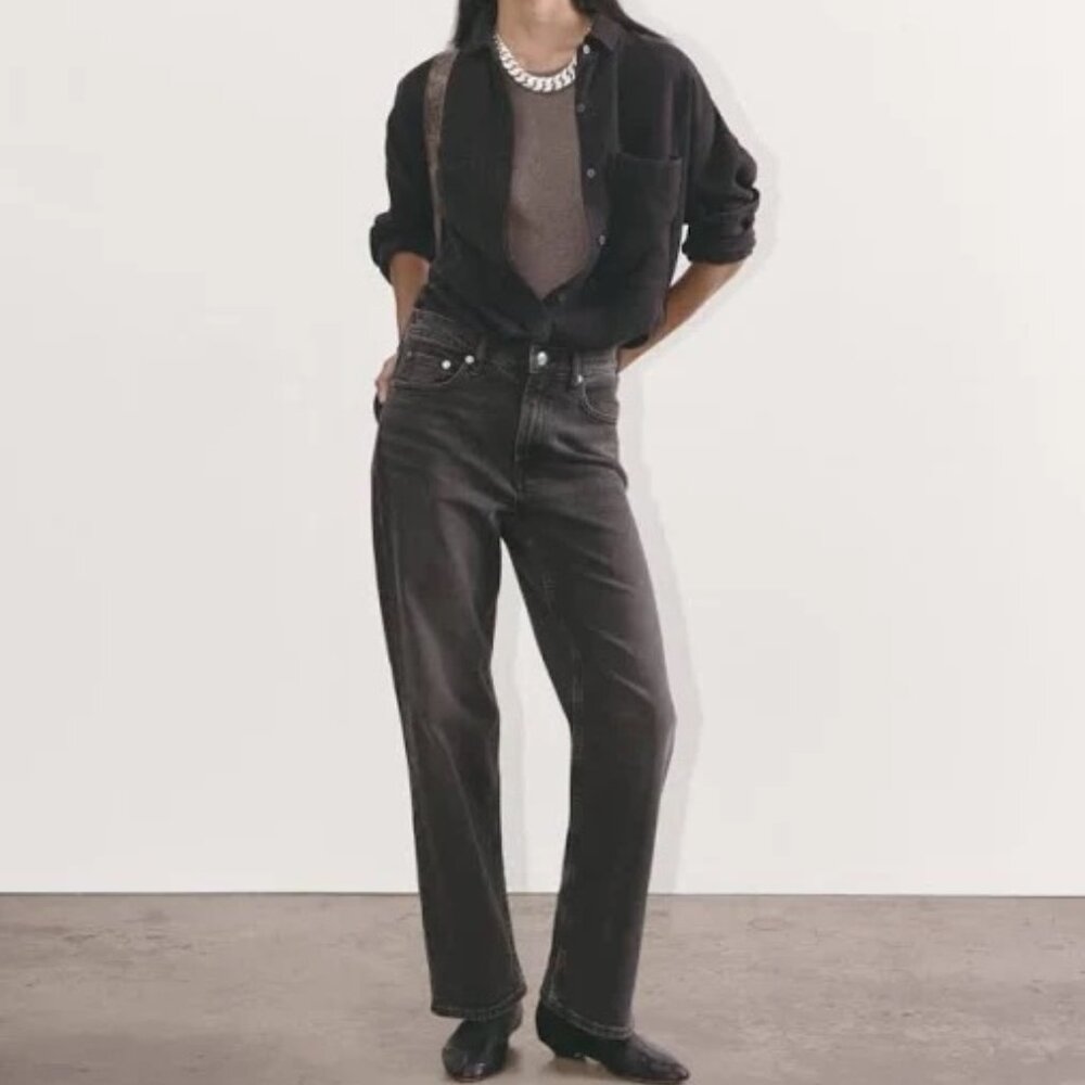 Everlane Women's High Rise Straight Jeans